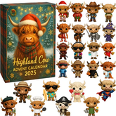 🌲Christmas Gift--Highland Cow Advent Calendar 2025